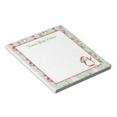 Weihnachtspenguin Linde Notepad Notizblock (angewinkelt)