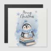 Weihnachtspenguin Magnetkarte (Vorne/Hinten)
