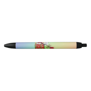 Weihnachtspenguin mit Geschenken - Festliche Fun-D Kugelschreiber