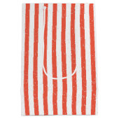 Weihnachtspenguin mit rotem Scarf Mittlere Geschenktüte (Rückseite)