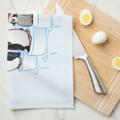 Weihnachtspenguin-Party Küchentuch (Viertel Falte)