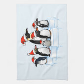 Weihnachtspenguin-Party Küchentuch (Vertikal)