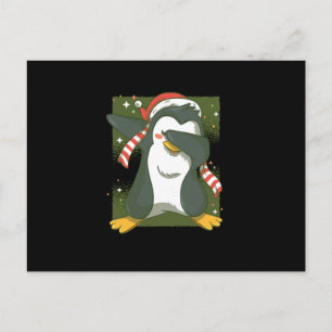 Weihnachtspenguin Postkarte