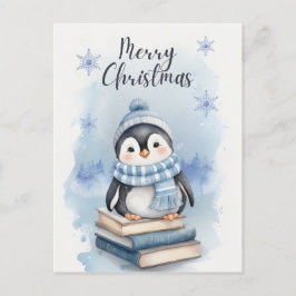 Weihnachtspenguin Postkarte