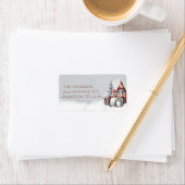 Weihnachtspenguin Rücksendeadresse Adressaufkleber (Insitu)