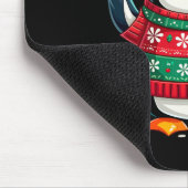 Weihnachtspenguin Santa Mousepad (Ecke)