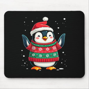 Weihnachtspenguin Santa Mousepad