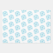 Weihnachtspenguin Snowflakes Whimsical Geschenkpapier Set (Vorderseite 3)