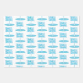 Weihnachtspenguin Snowflakes Whimsical Geschenkpapier Set (Vorderseite 3)