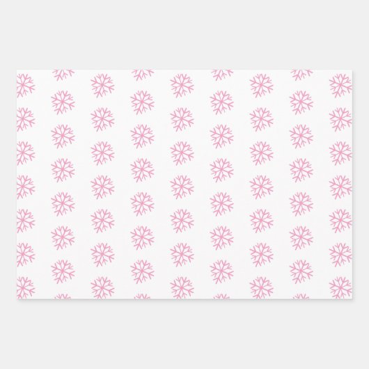 Weihnachtspenguin Snowflakes Whimsical Geschenkpapier Set (Vorderseite 3)