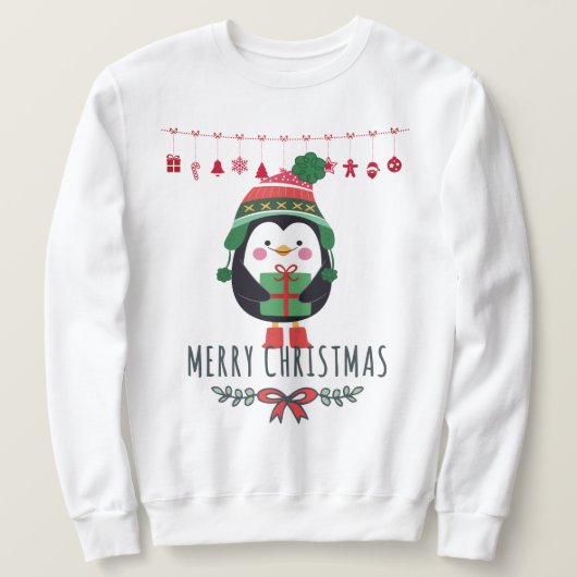 Weihnachtspenguin Sweatshirt (Design vorne)