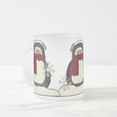 Weihnachtspenguin-Tasse Mattglastasse (Vorderseite Links)