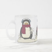 Weihnachtspenguin-Tasse Mattglastasse (Links)
