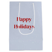 Weihnachtspenguin Tragen eines Roten Coats Mittlere Geschenktüte (Rückseite)