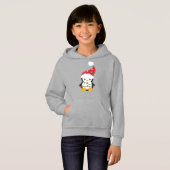 Weihnachtspenguin, Weihnachtsmannmütze, Weihnachts Hoodie (Vorne ganz)