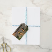 Weihnachtspenguinen Geschenkanhänger (Mit Garn)