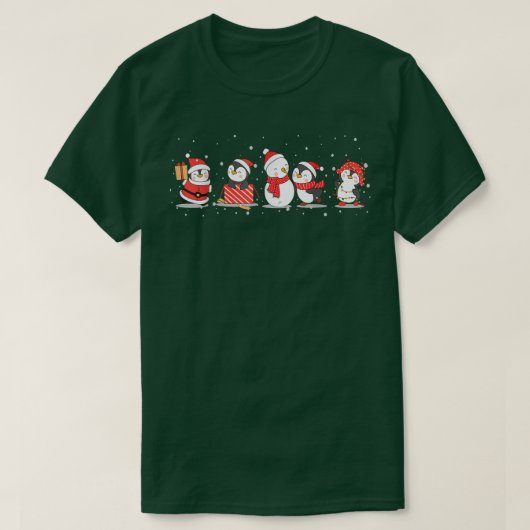 Weihnachtspenguins Frohe Weihnachten glücklich New T-Shirt (Design vorne)