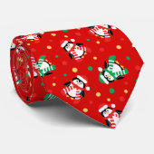 Weihnachtspenguins-lustiges Feiertags-Party Krawatte (Gerollt)