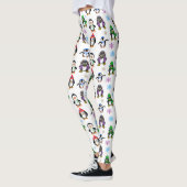 WeihnachtsPenguins und Schneeflocke-Leggings Leggings (Links)