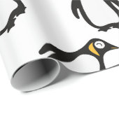 Weihnachtspenquin Geschenkpapier (Rolleneckpunkt)