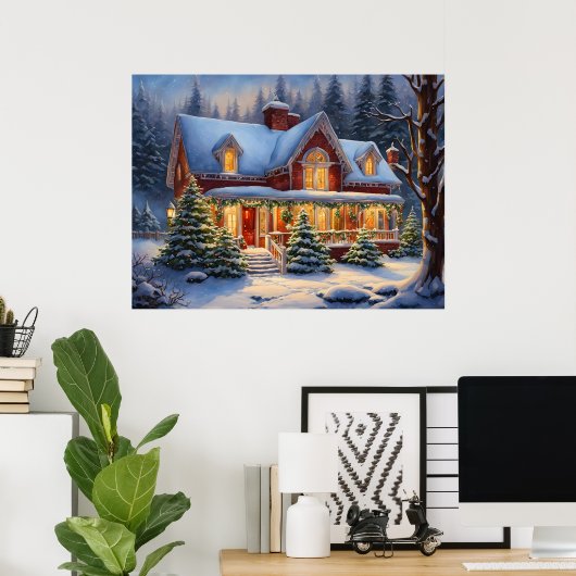 Weihnachtspenster Poster (Heimbüro)