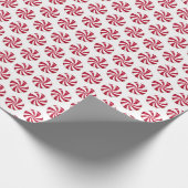 Weihnachtspepperminze Geschenkpapier (Ecke)