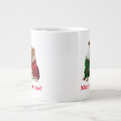 Weihnachtspersonal in den Süßen Jumbo-Tasse (Vorderseite)
