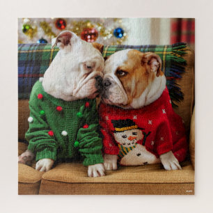 Weihnachtspersonal in den Süßen Puzzle