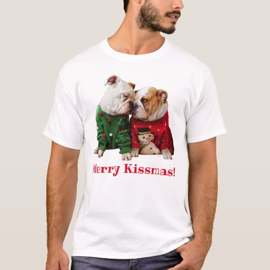 Weihnachtspersonal in den Süßen T-Shirt (Vorderseite)