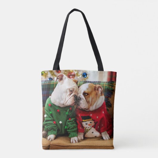 Weihnachtspersonal in den Süßen Tasche (Rückseite)
