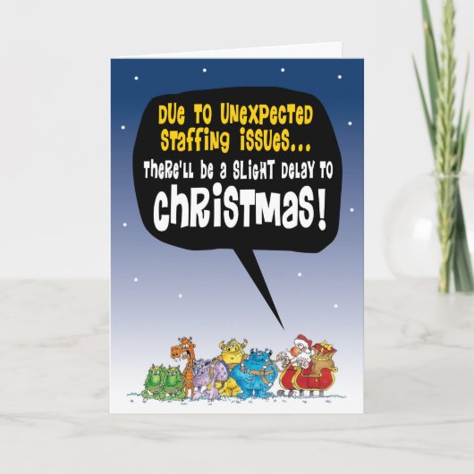 Weihnachtspersonalfragen 2019 karte (Vorderseite)