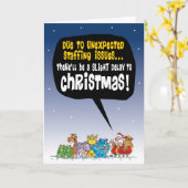 Weihnachtspersonalfragen 2019 karte (Gelbe Blume)