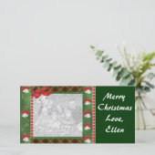 WeihnachtsPersonalisiert Feiertagskarte (Stehend Vorderseite)