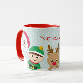 Weihnachtspersonalisierte Tasse, Weihnachtsmann, Tasse