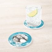 Weihnachtspersonalisierter Foto-Untersetzer Getränkeuntersetzer (Seite)