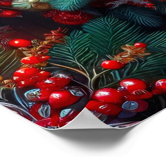 Weihnachtsperster Poster (Ecke)