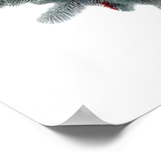 Weihnachtsperster Poster (Ecke)