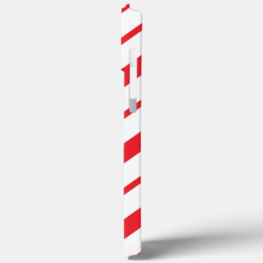 Weihnachtspfefferminzstreifen Case-Mate iPhone Hülle (Rückseite / Links)