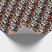 Weihnachtspferd 1 geschenkpapier (Ecke)