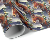 Weihnachtspferd 1 geschenkpapier (Rolleneckpunkt)