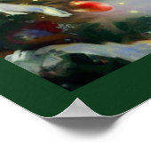 Weihnachtspferd 1 poster (Ecke)