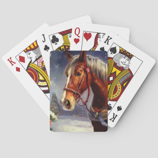 Weihnachtspferd (1) spielkarten (Rückseite)