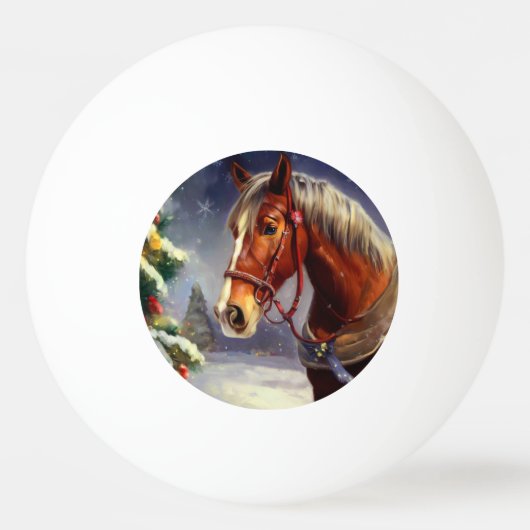 Weihnachtspferd (1) tischtennisball (Vorderseite)