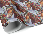 Weihnachtspferd 2 geschenkpapier (Rolleneckpunkt)