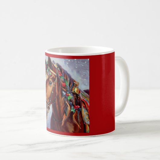 Weihnachtspferd 2 kaffeetasse (VorderseiteRechts)