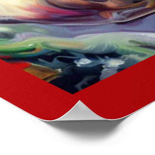 Weihnachtspferd 2 poster (Ecke)