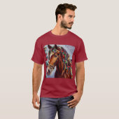 Weihnachtspferd 2 T-Shirt (Vorne ganz)