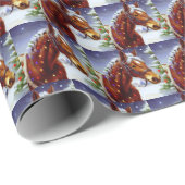 Weihnachtspferd 3 geschenkpapier (Rolleneckpunkt)