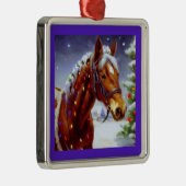 Weihnachtspferd 3 ornament aus metall (Rechts)