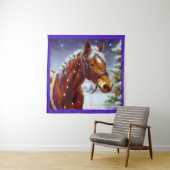 Weihnachtspferd 3 wandteppich (Beispiel)